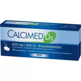 CALCIMED D3 600 mg/400, tj. Jedičové tablety, 40 ks