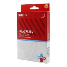 Náplasti transparentní voděodolné 4 velikosti, 50 ks