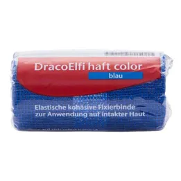 Dracoelfi Haft barevný fixační obvaz 4mx6cm modrý, 1 ks