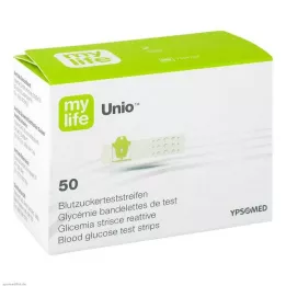 MYLIFE Unio testovací proužky na krevní cukr, 50 ks