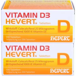 VITAMIN D3 HEVERT tablety, 200 ks