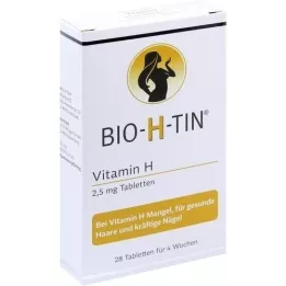 BIO-H-TIN vitamin H 2,5 mg pro 4 týdny tablety, 28 ks