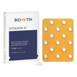 BIO-H-TIN Vitamin H 5 mg na 1 měsíc tablety, 15 ks