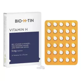 BIO-H-TIN Vitamin H 5 mg na 2 měsíce tablety, 30 ks