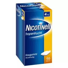 NICOTINELL Žvýkačka tropické ovoce 4 mg, 96 ks