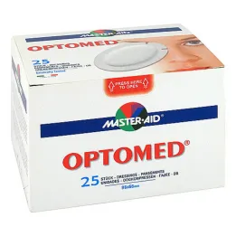 Optomed oční komprese samolepicí sterilní, 25 kusů