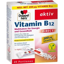 DOPPELHERZ Vitamin B12 DIRECT pelety, 20 ks