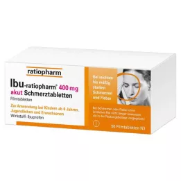 IBU-RATIOPHARM 400 mg tablety na akutní bolest, potahované tablety, 50 ks
