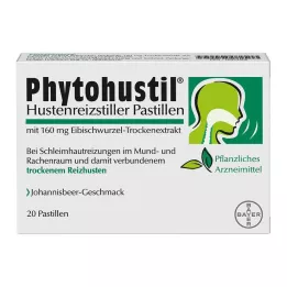 PHYTOHUSTIL Pastilky tlumící kašel, 20 ks