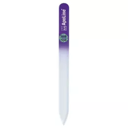 APOLINE Nail File Sklo 14 cm Purple, 1 ks