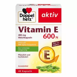 DOPPELHERZ Vitamin E 600 N měkkých tobolek, 40 ks