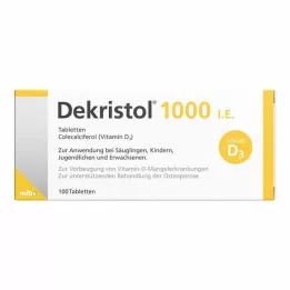 DEKRISTOL 1 000 IU tablety, 100 ks