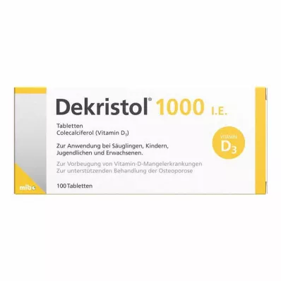 DEKRISTOL 1 000 IU tablety, 100 ks DEKRISTOL 1 000 IU tablety, 100 ks