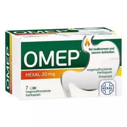 OMEP HEXAL 20 mg enterosolventní tvrdé tobolky, 7 ks
