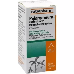 PELARGONIUM-RATIOPHARM Bronchiální kapky, 20 ml