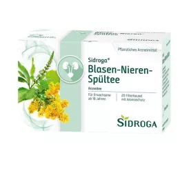 SIDROGA Čajové filtrační sáčky na vyplachování močového měchýře a ledvin, 20 x 2,0 g