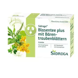 SIDROGA Čaj z močového měchýře plus s listy medvědice, 20X2,0 g