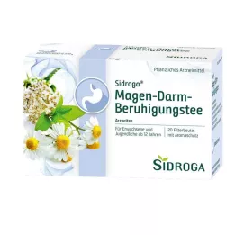 SIDROGA Gastrointestinální uklidňující čajové filtrační sáčky, 20X2,0 g