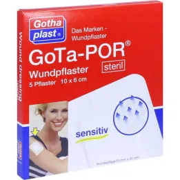 Gota-Por náplast na ránu sterilní 60x100 mm, 5 ks