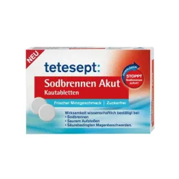 TETESEPT Žvýkací tablety pro akutní pálení žáhy, 20 ks