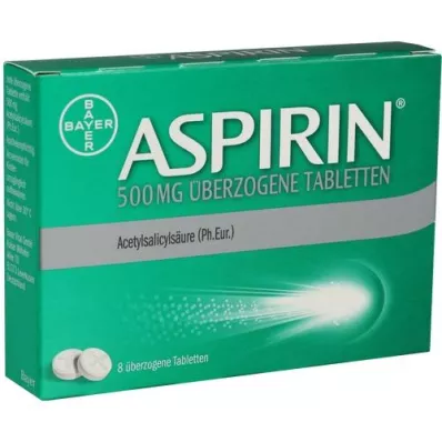 ASPIRIN 500 mg kryté tablety, 8 ks