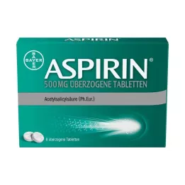 ASPIRIN 500 mg potahované tablety, 8 ks