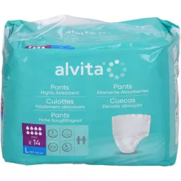 ALVITA Inkontinenční kalhotky velké, 14 ks