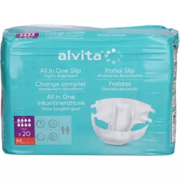 ALVITA All-in-one inkontinenční kalhotky maxi med.noc, 20 ks