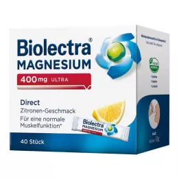 BIOLECTRA Hořčík 400 mg ultra Direct Lemon, 40 ks