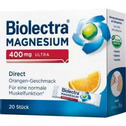 BIOLECTRA hořčík 400 mg Ultra Direct Orange, 20 ks