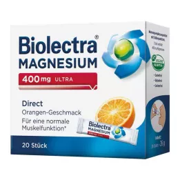BIOLECTRA Hořčík 400 mg ultra Direct Orange, 20 ks