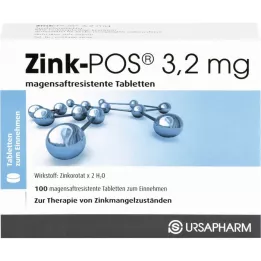 Zinek POS 3.2 mg gastrointistické tablety, 100 ks