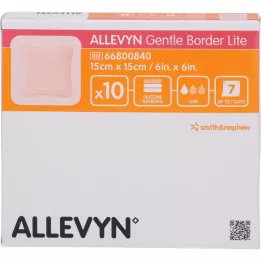 ALLEVYN Gentle Border Lite 15x15 cm pěnové sloveso, 10 ks