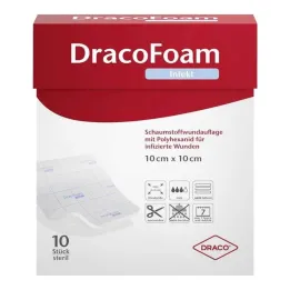 Dracofoam Infection Foam Kryt na rány 20x20cm, 10 ks