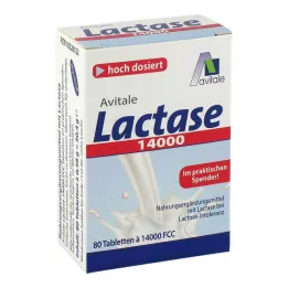 LACTASE 14 000 FCC tablet v dávkovači, 80 ks