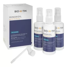 MINOXIDIL BIO-H-TIN Pharma 50 mg/ml sprej Lsg., 3X60 ml