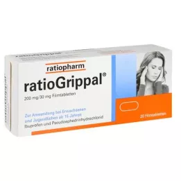 RATIOGRIPPAL 200 mg/30 mg filmových tablet, 20 ks