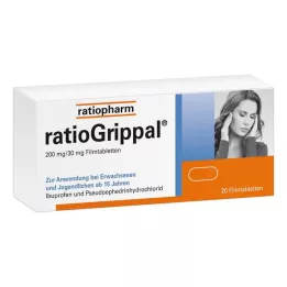 RATIOGRIPPAL 200 mg/30 mg potahované tablety, 20 ks