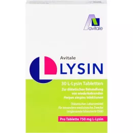 Avitale L-Lysin 750 mg tablety, 30 ks
