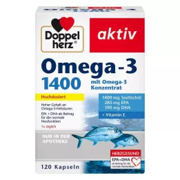 DOPPELHERZ Omega-3 1 400 kapslí, 120 kusů