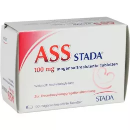 ASS STADA 100 mg žaludeční -rezistentní tablety, 100 ks
