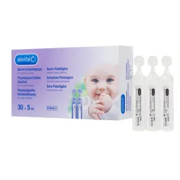 Ampule s fyziologickým roztokem Alvita, 30 x 5 ml