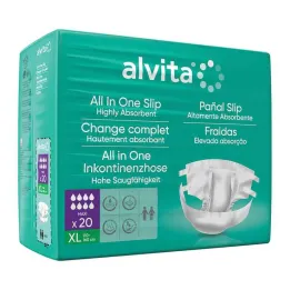Alvita All-in-One inkontinenční kalhotky maxi xl noční, 20 ks