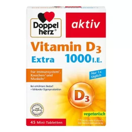 DOPPELHERZ Vitamin D3 1000 I.E. EXTRA Tablety, 45 ks