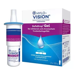 HYLO-VISION SafeDrop Gel oční kapky, 2X10 ml