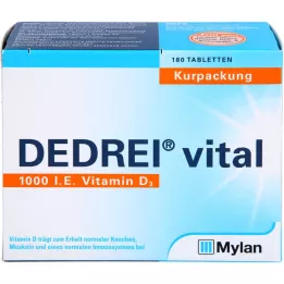 DEDREI vitální tablety léčebné balení, 180 ks