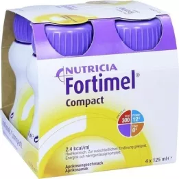 FORTIMEL Kompaktní chuť meruňky 2.4, 4x125 ml