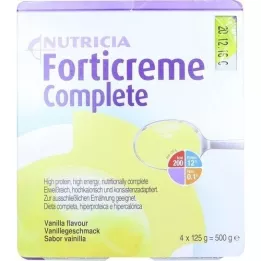 FORTICREME Vannillge chuť, 4x125 g