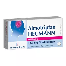 ALMOTRIPTAN Heumann pro migrénu 12,5 mg potahované tablety, 2 ks