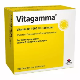 VITAGAMMA Vitamin D3 1 000 IU tablety, 200 ks